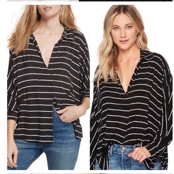 Free People Tops - Free People We The Free Can’t Fool Me Stripped Tee